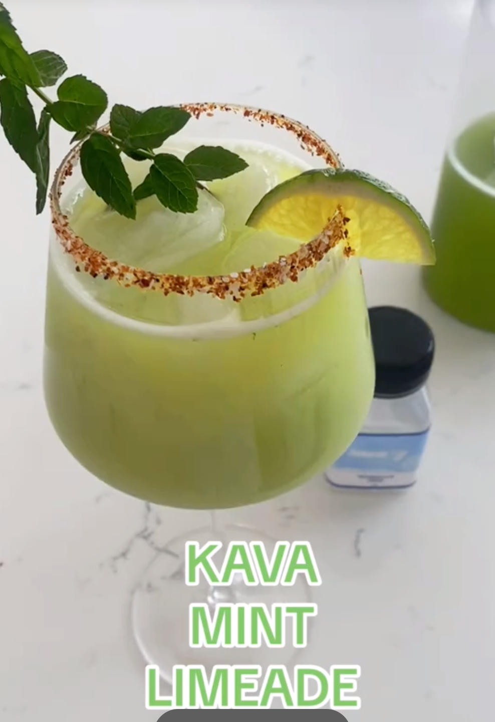 Refreshing Kava Mint Limeade Mocktail